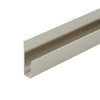 Brushed Nickel Aluminum Deep J Channel for 1/4" Mirror Support 95"