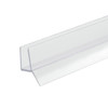 Clear Shower Door Bottom  Rail and Wipe Seal  For 1/2" Glass- 95" Long