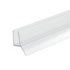 Clear Shower Door Bottom Rail and Wipe Seal For 1/2" Glass - 48" Long