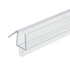 Clear Shower Door Drip Rail and Wipe Seal For 1/4" Glass- 47" Long