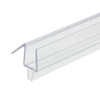 Clear Shower Door Drip Rail and Wipe Seal For 3/8" Glass- 95" Long
