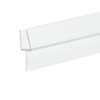Clear Shower Door Rail and Wipe Seal For 3/8" Glass- 47" Long