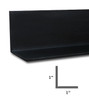 1" x 1" x 1/16" Aluminum Angle Black Anodized Finish 95"