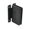 Matte Black Cambridge Wall Mount Full Back Plate Shower Door Hinge