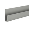 Satin Anodized Aluminum Deep J Channel for 1/4" Mirror Support 47-7/8"