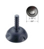 Vertical Handle 6-1/2" All Rubber Auto Vacuum Cup