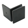 Matte Black Glass to Wall Shower Glass Clamp