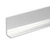 Bright Chrome Anodized 1/4" x 5/8" L Angle for Mirror and Trim 47-7/8"