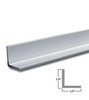 1/2" x 1/2" x 3/64" Aluminum Angle Anodized Bright Silver Finish 95"