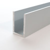 1" x 1-1/2" x 1/8" Wall Clear Anodized U-Channel 95"