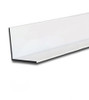 1" x 1" x 1/16" Aluminum Angle Anodized Bright White Powder Coat Finish 47"