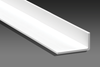 1 1/2" x 3/4" White Vinyl L Trim - 47"