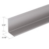 Clear Anodized 5/16" x 5/8" L Angle for Mirror and Trim 47"