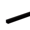 1/2" x 1/2" x 3/64" Aluminum Angle Black Anodized Finish 47"