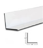 3/4" x 3/4" x 3/64" Aluminum Angle Bright White Powder Coat Finish 47" - 50 Pack