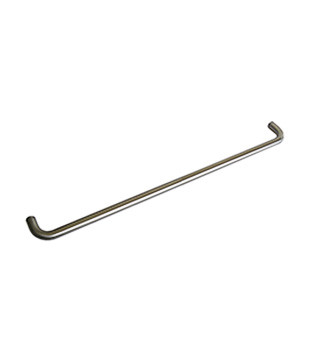 Brushed Nickel 24" Single Mount Tubular Shower Door Towel Bar
