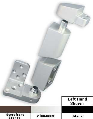 thumbnail image 2 of Storefront Doors USA Left-Hand Offset Pivot Door – Bronze Anodized 3x7 With Glass & 12 Sidelites 2 of 4