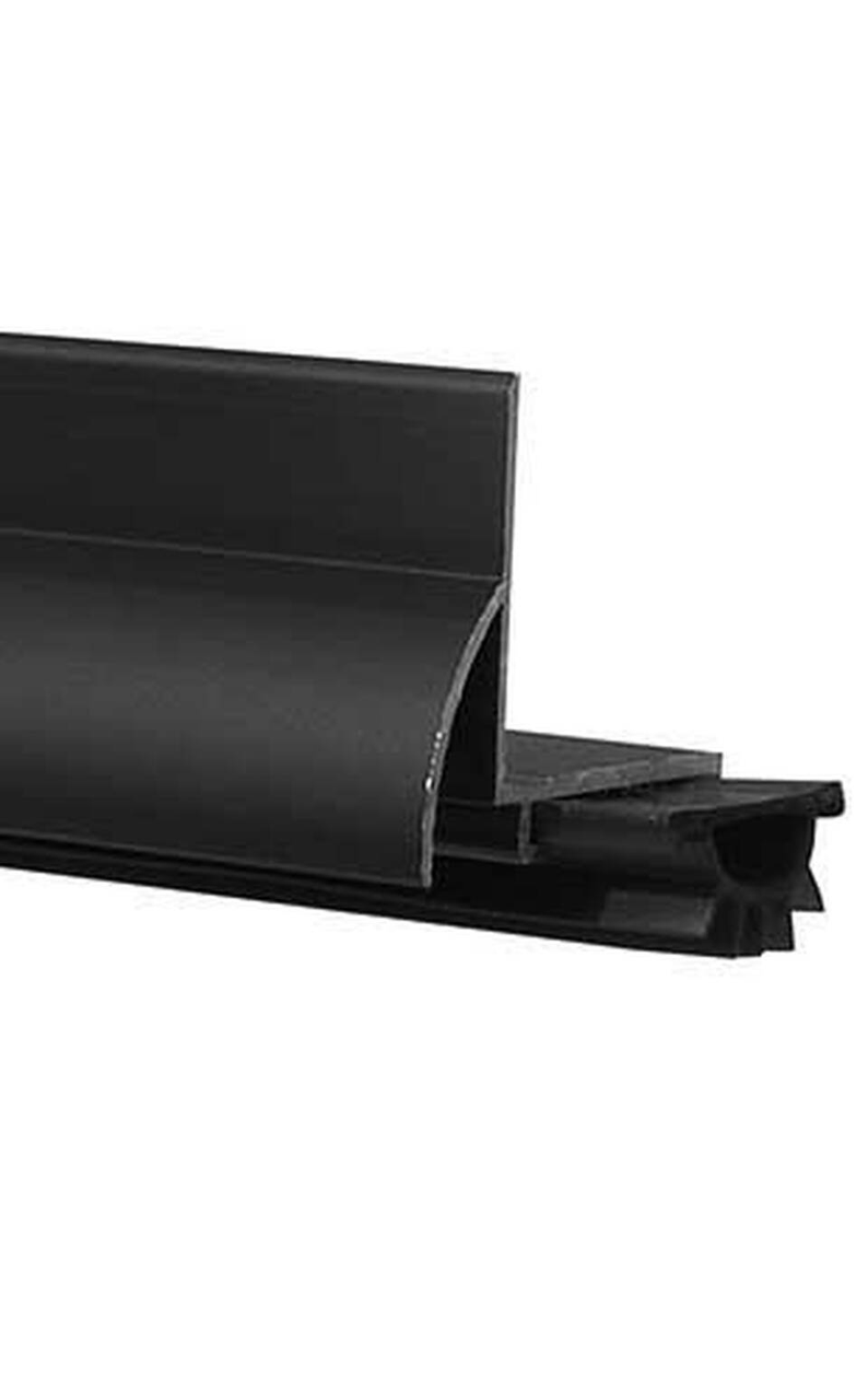Pemko (210DV48) Dark Bronze Aluminum L Door Bottom with Vinyl Seal