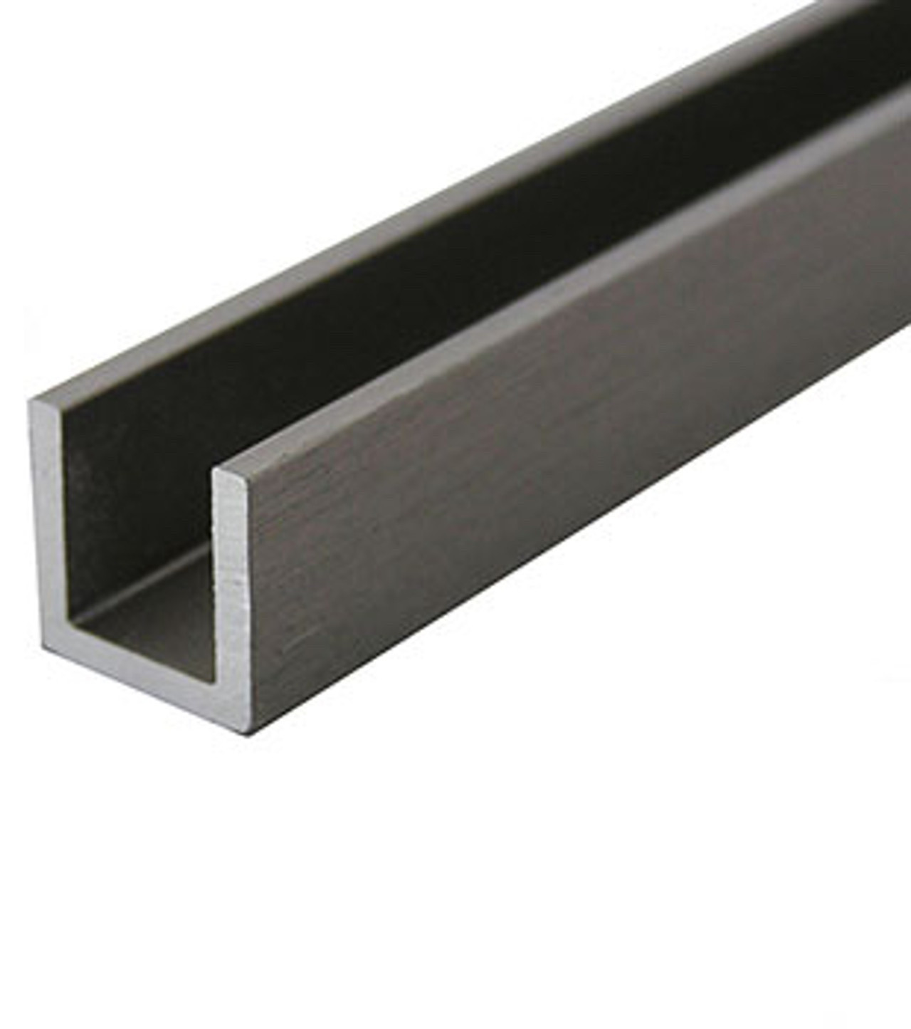 1/4" Aluminum UChannel Brushed Nickel Anodized 477/8" Long