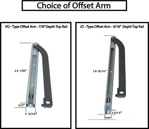 IDC D510 Grade 1 Adjustable 5lb ADA OH Closer (Kit) Offset Arm - 105 HO