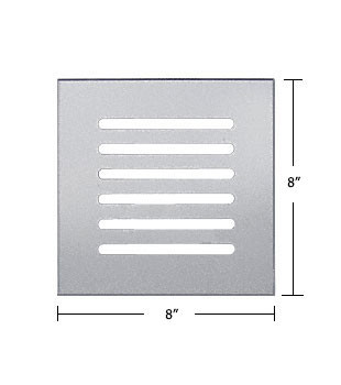 Clear Acrylic Mirror Flat Grille 8" X 8"