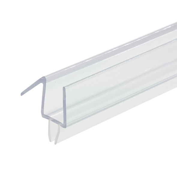 Clear Shower Door Drip Rail and Wipe Seal For 1/4" Glass- 47" Long