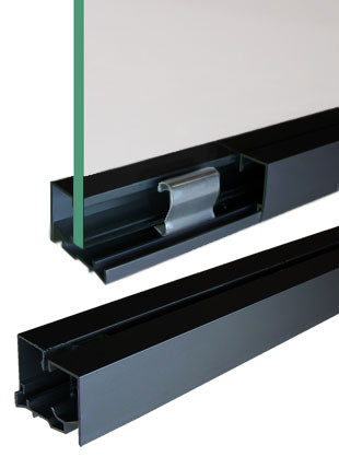 S-10 Bronze Anodized Aluminum 1/4" Glass Sash Stop 95" Long