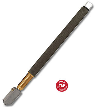 Toyo Brass Handle Super Oil Feed Glass Cutter Tap Head - Straight Cuts (TC17BV)