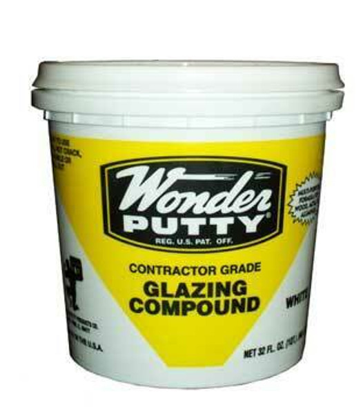 Atlas Wonder Putty Window Glazing Compound Gray 1/2 Pint