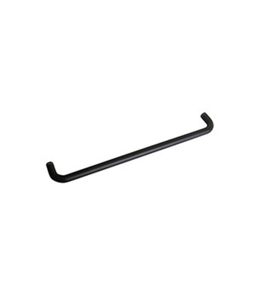 Matte Black 18" Single Mount Tubular Shower Door Towel Bar