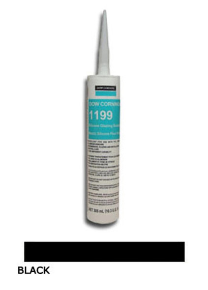 Black Dow Corning 1199 Silicone Glazing Sealant