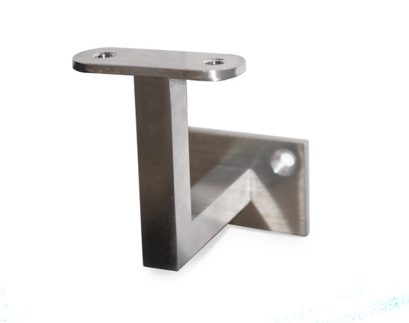 Flat Bar Handrail Support For Wall Mount Stainless Steel (316)