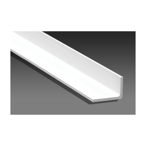 Vinyl 1/2" X 3/4" L-Shape Trim - White