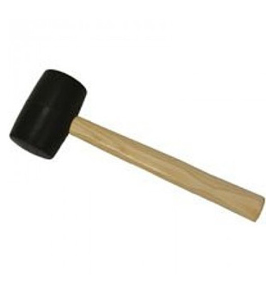 24 Ounce Rubber Mallet with Hardwood Handle