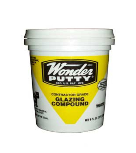 Atlas Wonder Putty Window Glazing Compound White 1/2Pint