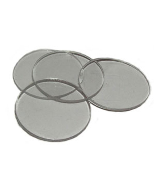 Clear Desk Buttons For Glass Tops - 100 Pack