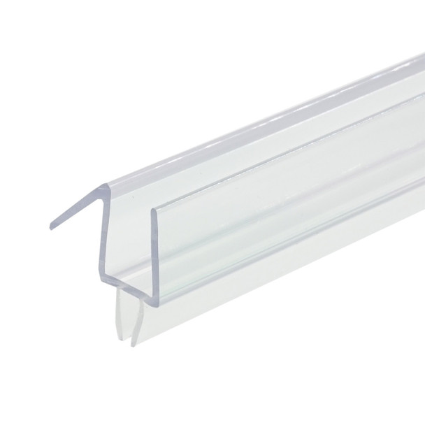 Clear Shower Door Drip Rail and Wipe Seal For 1/4" Glass- 47" Long