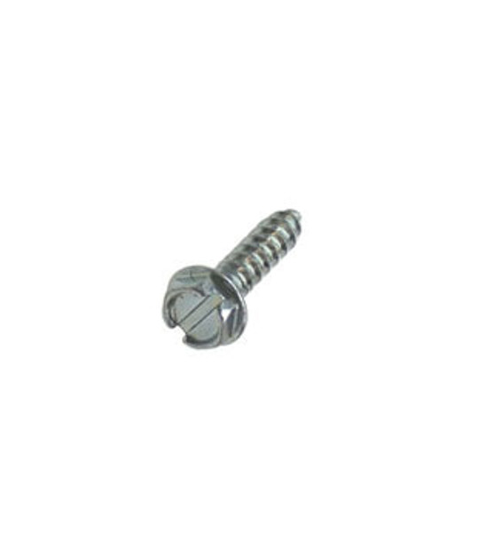 #10 X 3/4" Hex Washer Head Slotted Sheet Metal Screws (100/Pack)