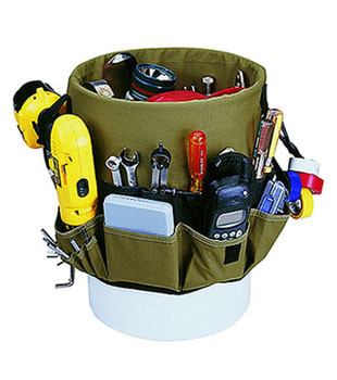 Custom LeatherCraft 1119 48 Pocket Bucket Organizer