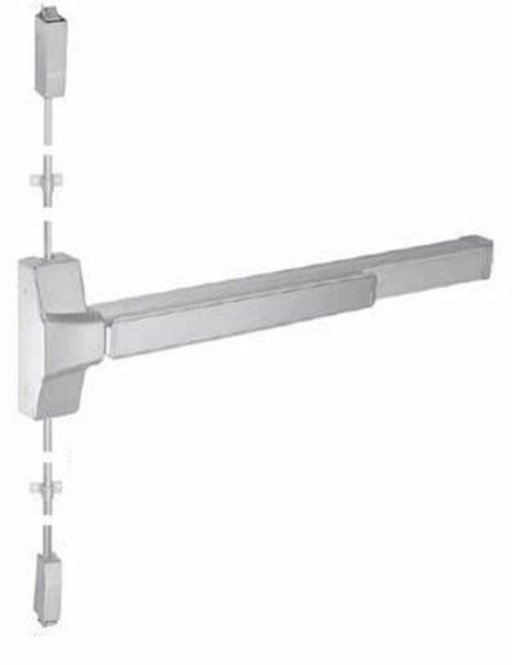 Fire Rated Surface Rod Panic Exit Device With Rose Trim 36" (5530F-36)