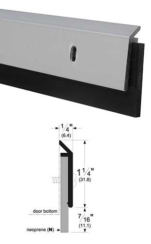 Koninページ Pemko 315CN36 Clear Anodized Aluminum with 7/16