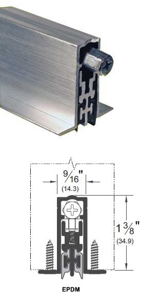 Pemko (PDB411AE48) Acoustic Automatic Door Bottom Aluminum EPDM 48