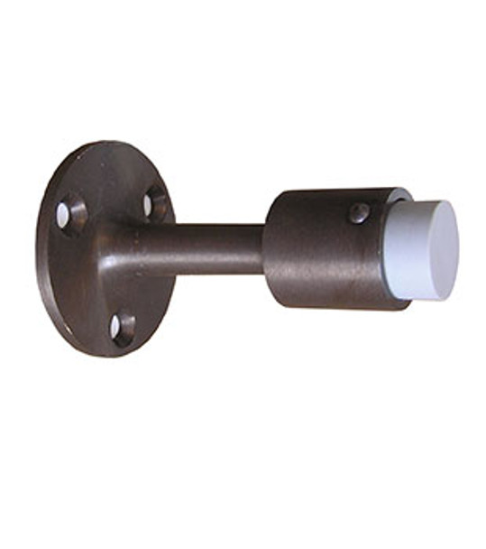 Rockwood 3-3/4" Cast Brass Wall Mount Door Stop Bumper Bronze Finish