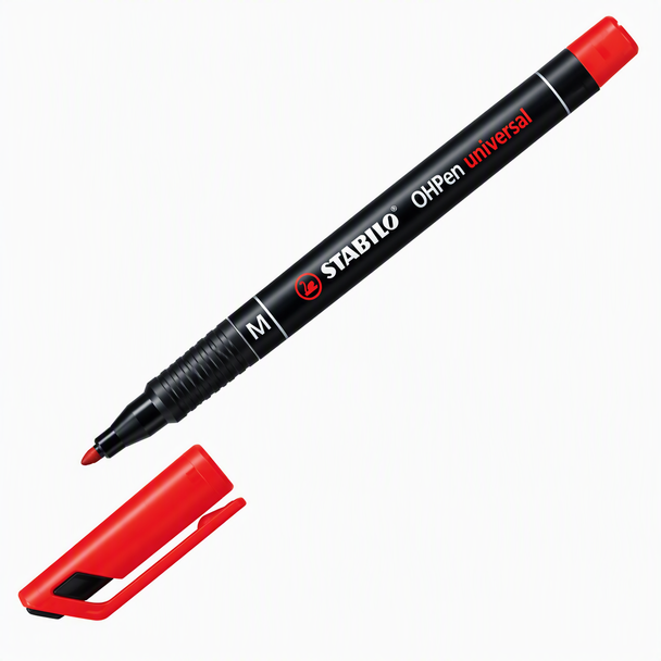 Stabilo Red Felt Glass Marking Pen Medium 1mm Tip