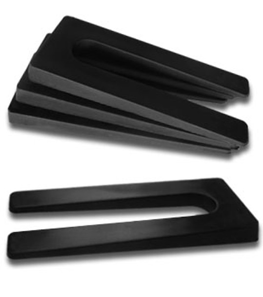 1-1/2" x 3-3/8" Tapered High Impact Plastic Shim (25/Pack)