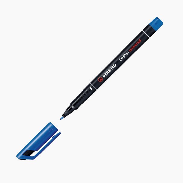 Stabilo Blue Felt Glass Marking Pen .7mm Fine Tip