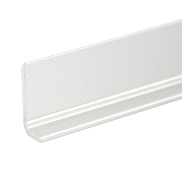 Satin Anodized 1/4" x 5/8" L Angle for Mirror and Trim 47-7/8"