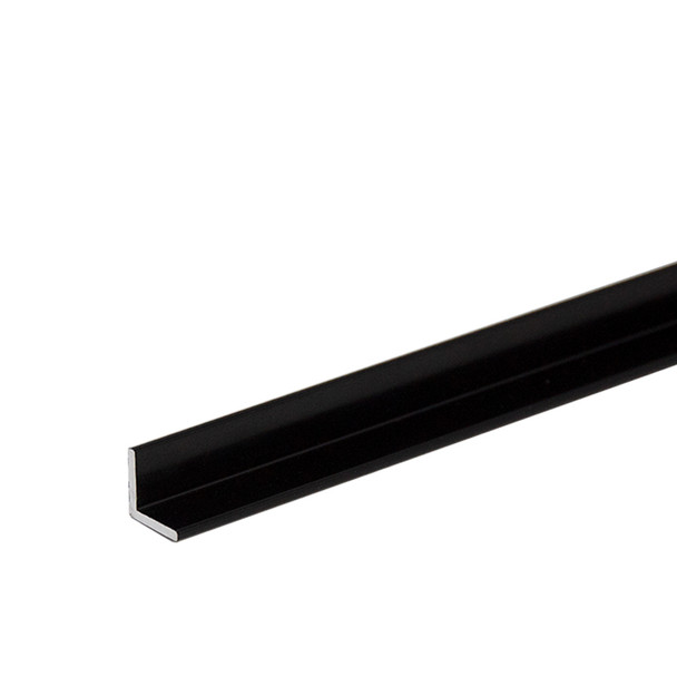 1/2" x 1/2" x 3/64" Aluminum Angle Black Anodized Finish 95"
