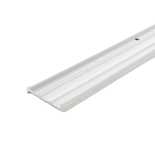Powder Coated White Aluminum Price Tag Molding Extrusion 47"