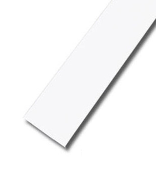 2-1/4" X 1/16" Aluminum  Flat Bar White Finish with Tape 95" Long